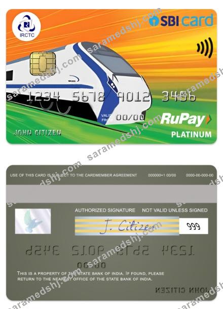 India State Bank of India IRCTC SBI RuPay platinum card